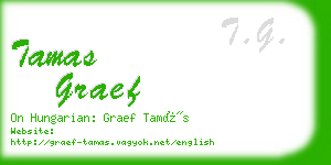 tamas graef business card